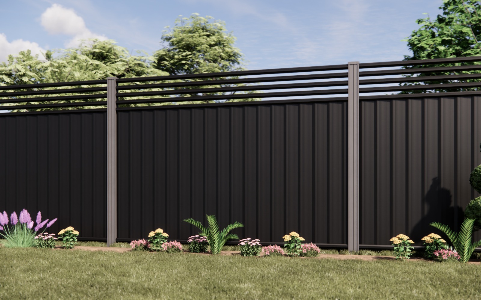 Contemporary Rail Trellis