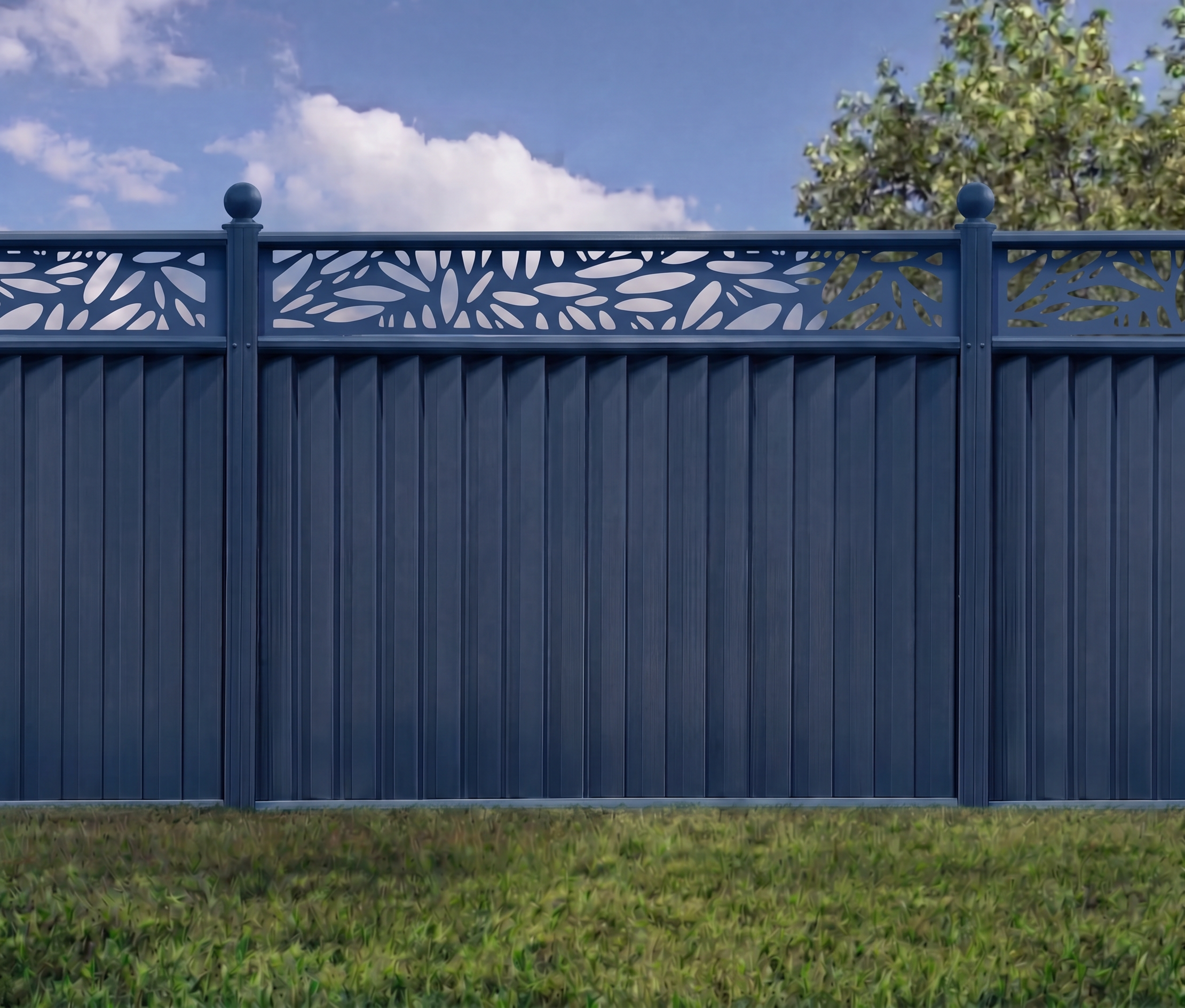 Self-healing steel fence panel layer diagram